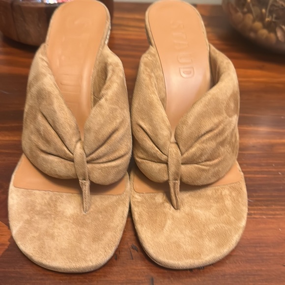 STAUD women’s Dahlia suede espadrille wedge sandals - Picture 12 of 16